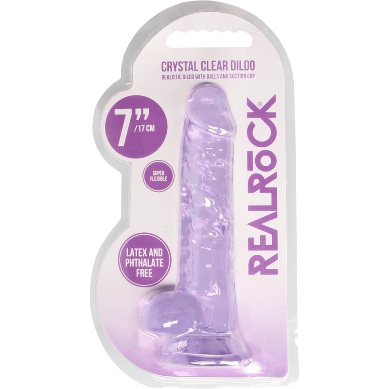 RealRock - Realistyczne dildo z jądrami 18 cm